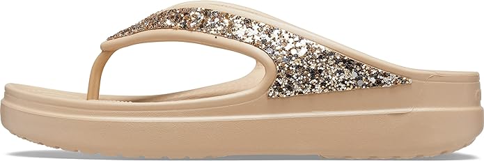 Crocs Women's Sloane Glitter Wedge Clog - View 6