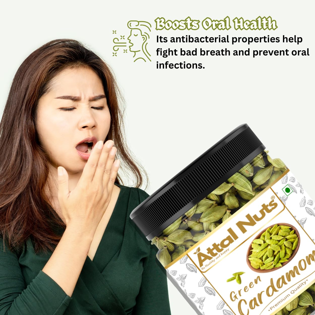 Cardamom Elaichi Whole Fresh & Aromatic Spice Perfect for Cooking, Tea & Sweets - 1 Kg - View 8